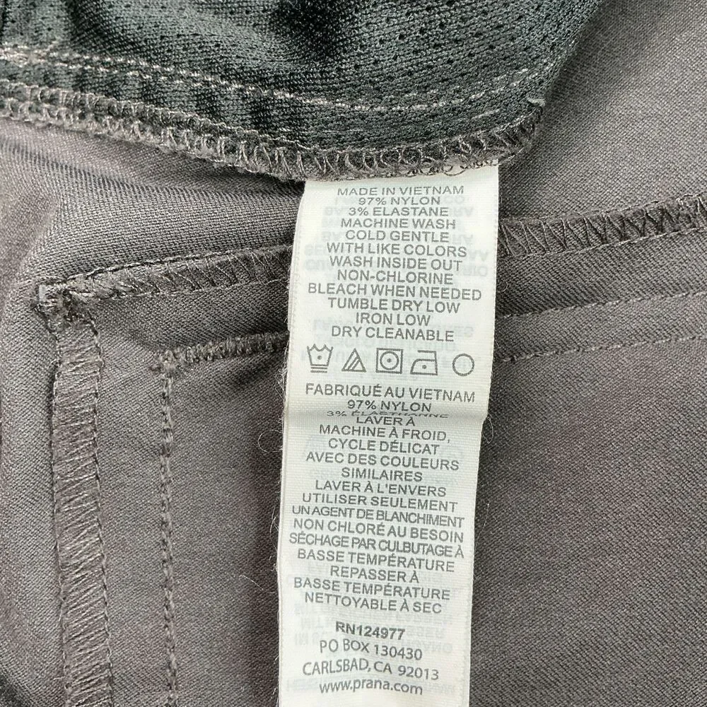 prAna Men’s Zogger Jogger Pants 35x30 Gray Cargo Nylon Belted Gorpcore Hiking - Picture 7 of 10